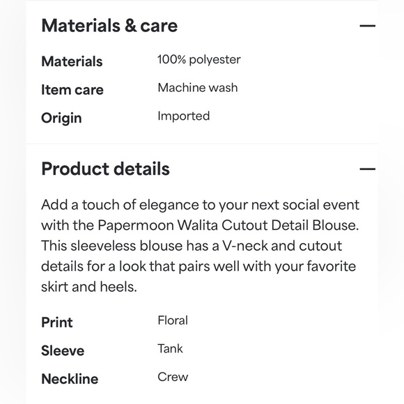 Papermoon Walita Cutout Detail Bloyse - Picture 6 of 6